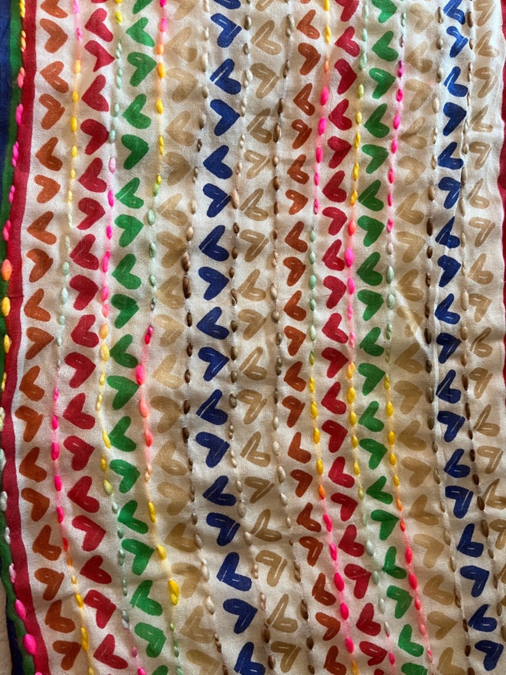 Anthropologie Erfurt Rainbow Wool Yarn Scarf - Picture 4 of 11